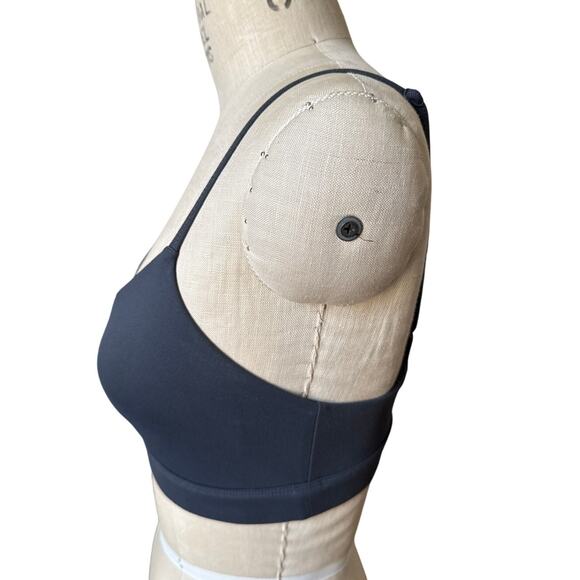 Alo Yoga Interlace Yoga Sports Bra in Dark Gray Size XS XSmall - Picture 3 of 8